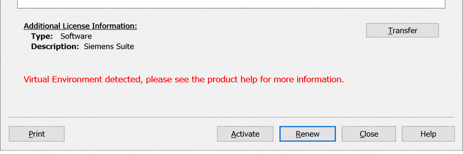 Windows License Dialog with Red Warning
