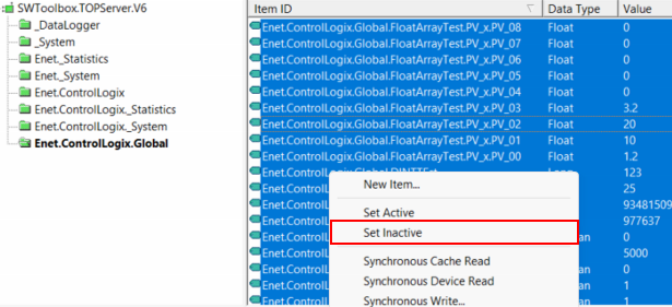 1655 - QCSetInactive