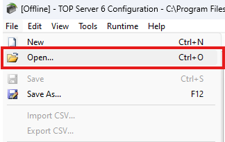 2697 - TOPServerConfigLoadProject