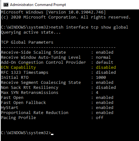 3320 - WindowsOSCheckingECNSetting
