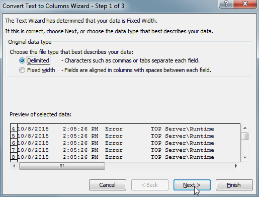 3406 - TextToColumnsA