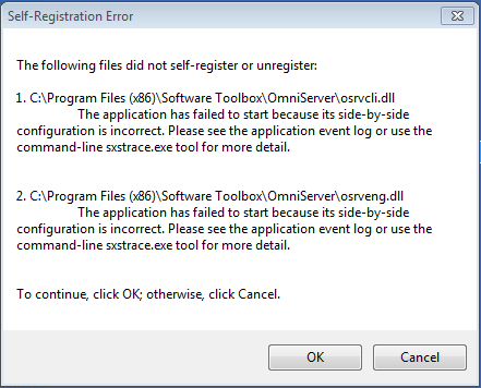 3413 - SelfRegistrationError