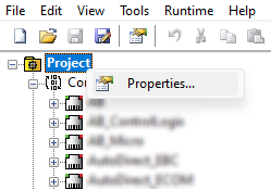 access-project-properties