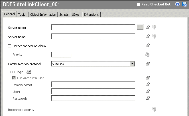 DDESuiteLinkClient Object Properties