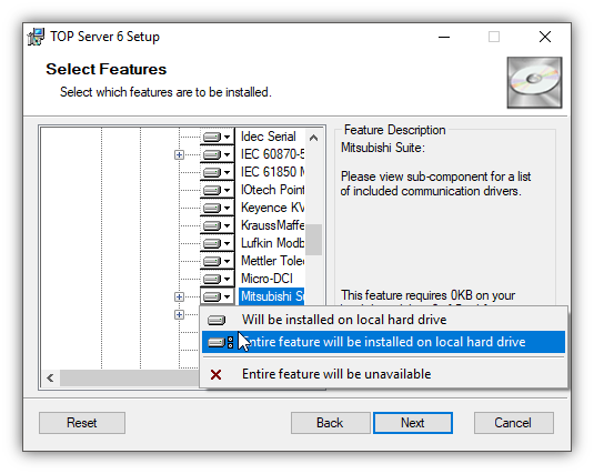 Installing Mitsubishi Suite