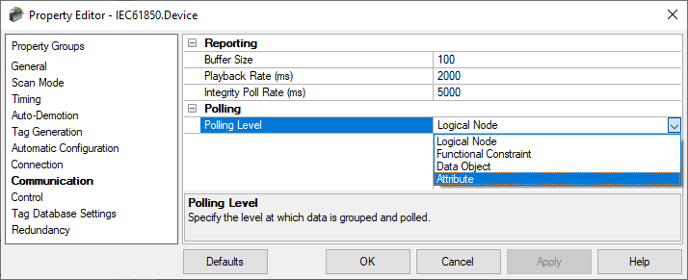4099 - IEC61850PollingLevel