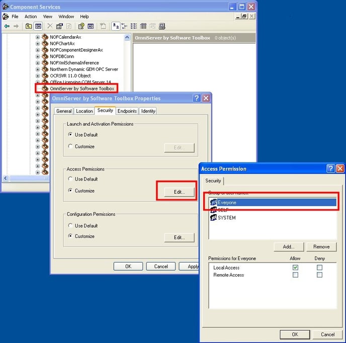245 - OmniServerDCOMAccessPermissions